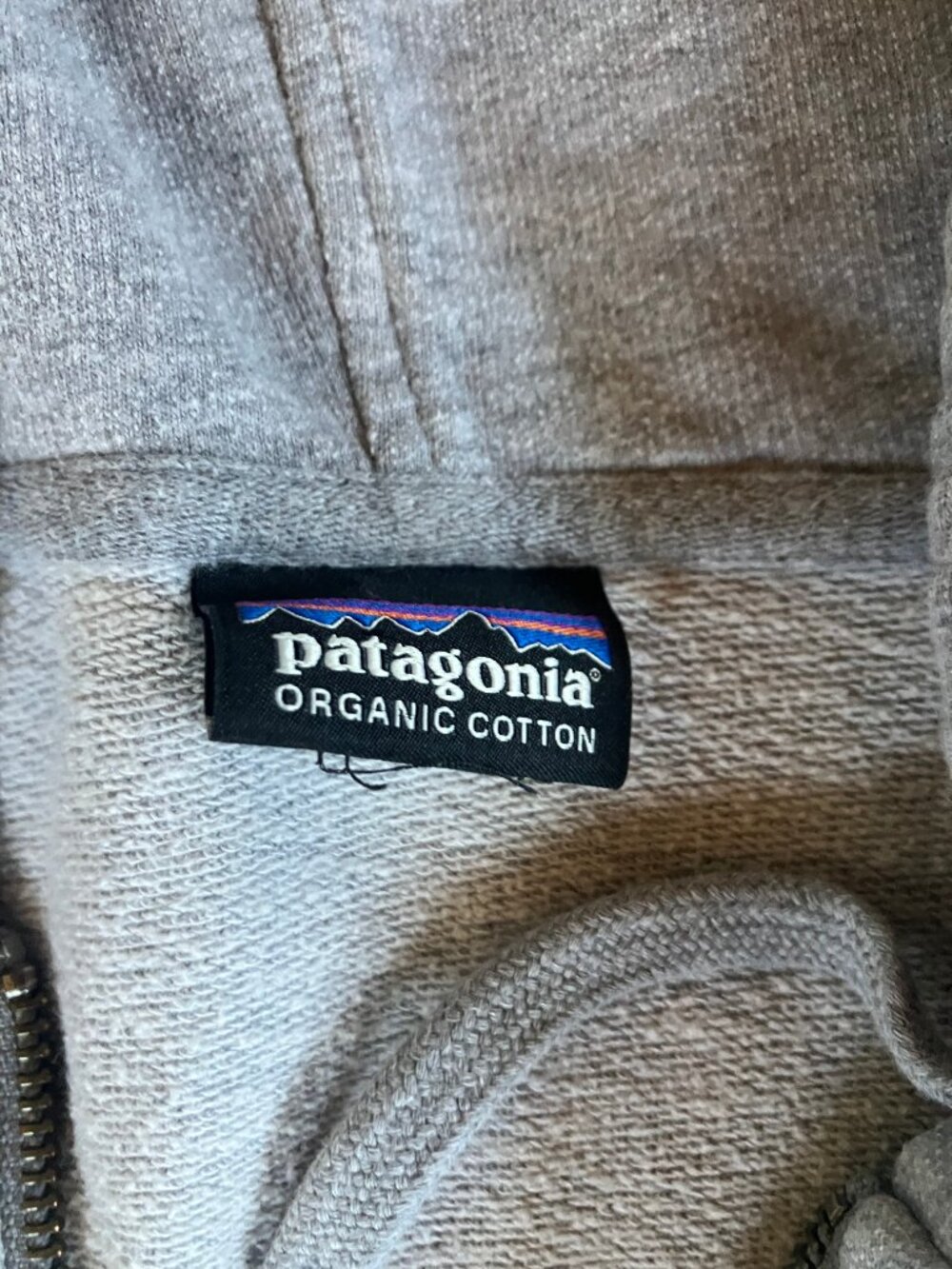 Patagonia Men's Grey and Orange Sweatshirt Hoody Medium - Picture 2 of 7